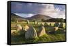 Castlerigg Stone Circle with Blencathra Mountain Behind, Lake District, Cumbria-Adam Burton-Framed Stretched Canvas