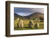 Castlerigg Stone Circle with Blencathra Mountain Behind, Lake District, Cumbria-Adam Burton-Framed Photographic Print