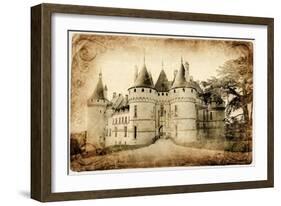 Castles of France- Chaumont  - Artistic Toned Vintage Picture-Maugli-l-Framed Premium Giclee Print
