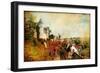 Castles of France (Montresor)- Artistic Retro Picture-Maugli-l-Framed Art Print