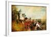 Castles of France (Montresor)- Artistic Retro Picture-Maugli-l-Framed Art Print