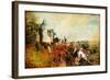 Castles of France (Montresor)- Artistic Retro Picture-Maugli-l-Framed Art Print