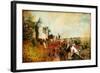 Castles of France (Montresor)- Artistic Retro Picture-Maugli-l-Framed Art Print