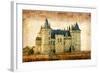 Castles Of France Vintage Series -Saumur-Maugli-l-Framed Art Print