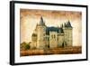 Castles Of France Vintage Series -Saumur-Maugli-l-Framed Art Print