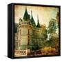 Castles Of France - Vintage Series-Maugli-l-Framed Stretched Canvas