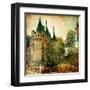 Castles Of France - Vintage Series-Maugli-l-Framed Art Print