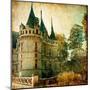 Castles Of France - Vintage Series-Maugli-l-Mounted Art Print