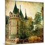 Castles Of France - Vintage Series-Maugli-l-Mounted Art Print