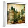 Castles Of France - Vintage Series-Maugli-l-Framed Art Print