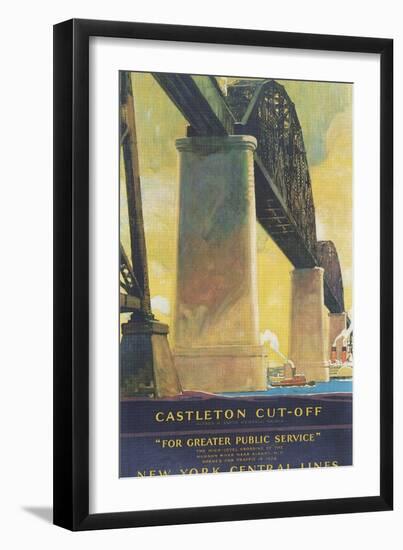 Castleton Cut-Off Trestle-null-Framed Art Print