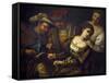 Castrating Cat-Sebastiano Florigerio-Framed Stretched Canvas