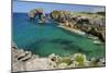 Castro de Gaviotas Karst Limestone Rock Archway and La Canalina Bay, Near Llanes, Asturias, Spain-Nick Upton-Mounted Photographic Print