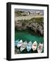 Castro Marina, Town Marina, Puglia, Italy-Walter Bibikow-Framed Photographic Print