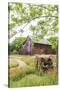 Castroville, Texas, USA.  Large American flag on a barn in the Texas Hill Country.-Emily Wilson-Stretched Canvas