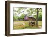 Castroville, Texas, USA.  Large American flag on a barn in the Texas Hill Country.-Emily Wilson-Framed Photographic Print