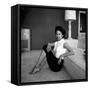 Casual Portrait of Actress Dorothy Dandridge at Home-Allan Grant-Framed Stretched Canvas
