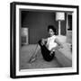 Casual Portrait of Actress Dorothy Dandridge at Home-Allan Grant-Framed Premium Photographic Print