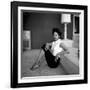 Casual Portrait of Actress Dorothy Dandridge at Home-Allan Grant-Framed Premium Photographic Print