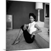 Casual Portrait of Actress Dorothy Dandridge at Home-Allan Grant-Mounted Premium Photographic Print