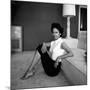 Casual Portrait of Actress Dorothy Dandridge at Home-Allan Grant-Mounted Premium Photographic Print