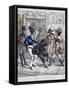 Casualties of London Street Walking:A Strong Impression, London, 1826-null-Framed Stretched Canvas