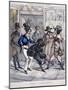Casualties of London Street Walking:A Strong Impression, London, 1826-null-Mounted Giclee Print