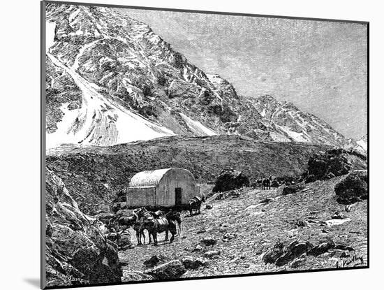 Casucha Del Portillo, on the Cumbre, Chile, 1895-null-Mounted Giclee Print