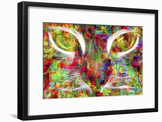 Cat Abstract-Ata Alishahi-Framed Giclee Print