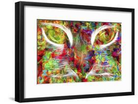 Cat Abstract-Ata Alishahi-Framed Giclee Print