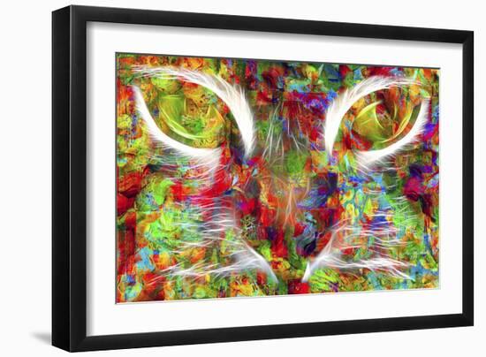 Cat Abstract-Ata Alishahi-Framed Giclee Print