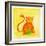 Cat and a Ball of Yarn-null-Framed Giclee Print