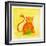 Cat and a Ball of Yarn-null-Framed Giclee Print