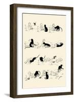 Cat and Baby-Théophile Alexandre Steinlen-Framed Art Print