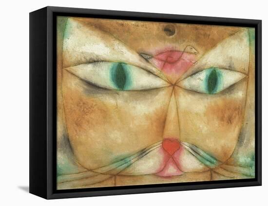 Cat and Bird-Paul Klee-Framed Stretched Canvas