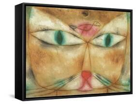 Cat and Bird-Paul Klee-Framed Stretched Canvas