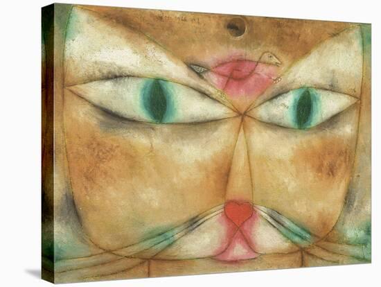 Cat and Bird-Paul Klee-Stretched Canvas