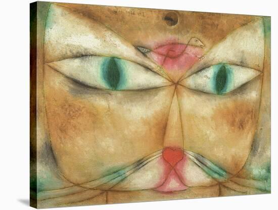 Cat and Bird-Paul Klee-Stretched Canvas