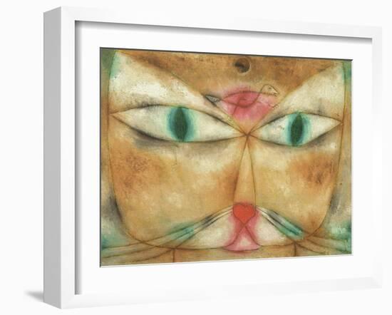 Cat and Bird-Paul Klee-Framed Giclee Print