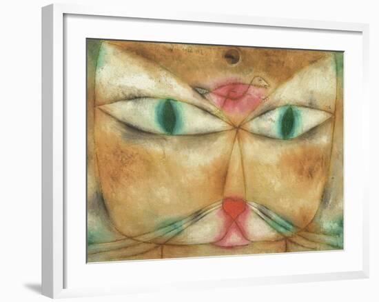 Cat and Bird-Paul Klee-Framed Giclee Print