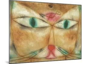 Cat and Bird-Paul Klee-Mounted Giclee Print