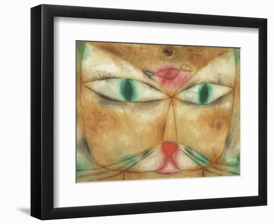 Cat and Bird-Paul Klee-Framed Premium Giclee Print