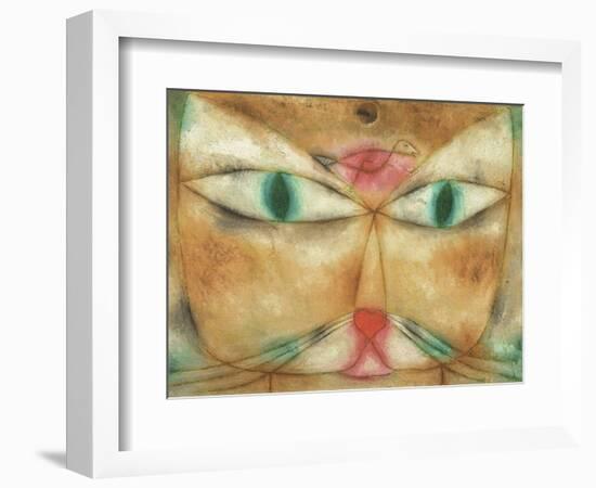 Cat and Bird-Paul Klee-Framed Premium Giclee Print