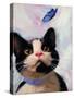 Cat and Butterfly-Diane Hoeptner-Stretched Canvas