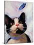 Cat and Butterfly-Diane Hoeptner-Stretched Canvas