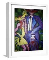 Cat and Canary-Gina Bernardini-Framed Giclee Print