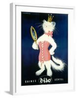 Cat and Cosmetic Mirror-Unknown Unknown-Framed Giclee Print