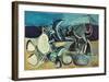 Cat and Crab on the Beach, 1965-Pablo Picasso-Framed Art Print