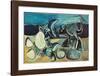 Cat and Crab on the Beach, 1965-Pablo Picasso-Framed Art Print