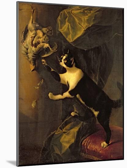 Cat and Dead Game-Alexandre-Francois Desportes-Mounted Giclee Print